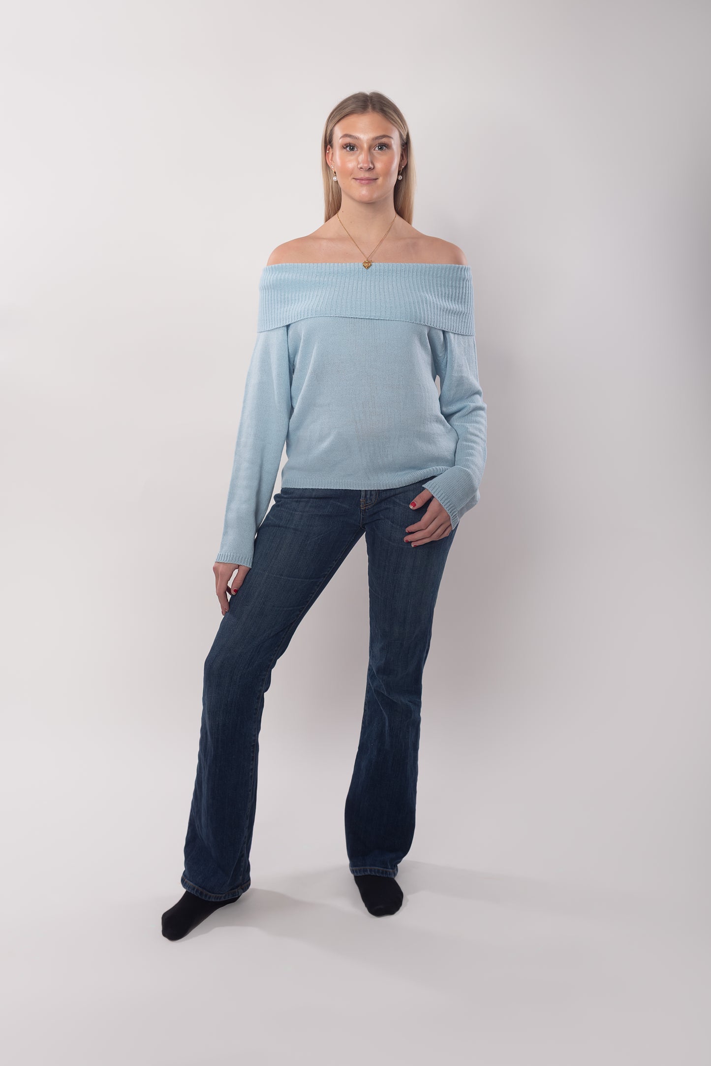 Safira knitted shirt -Blue -