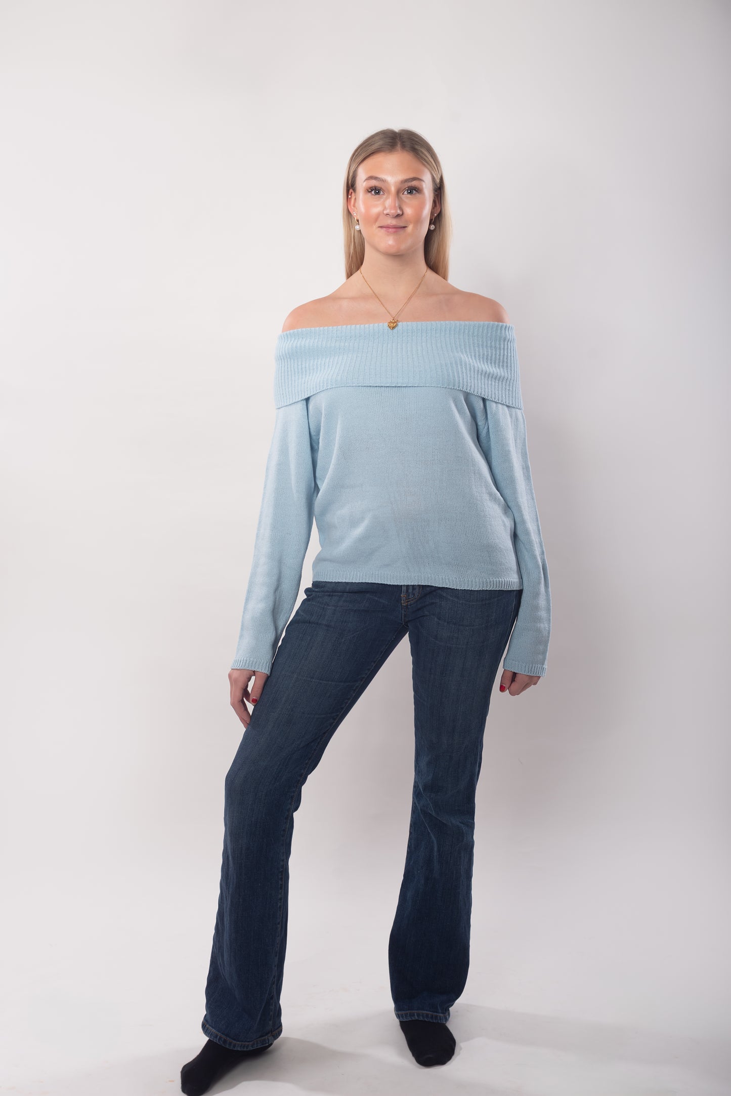 Safira knitted shirt -Blue -