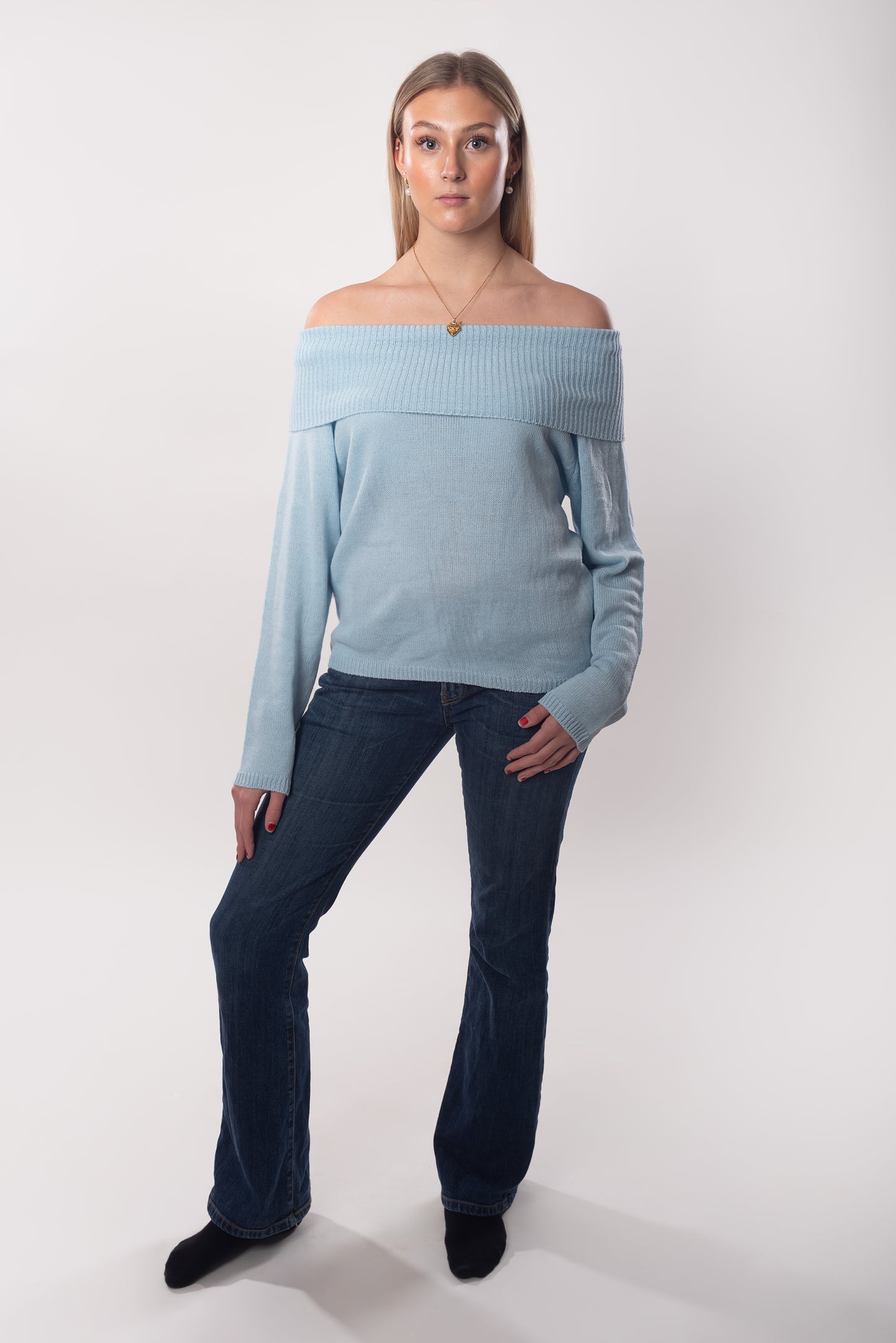 Safira knitted shirt -Blue -