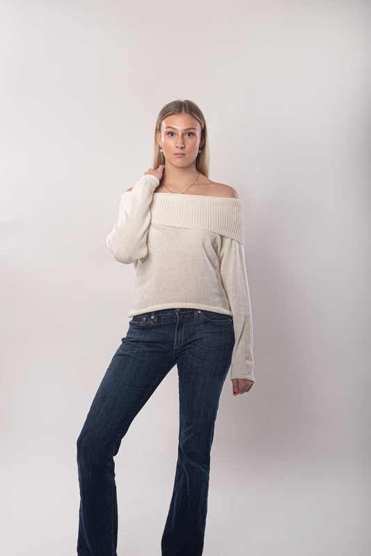 Safira knitted shirt - White -