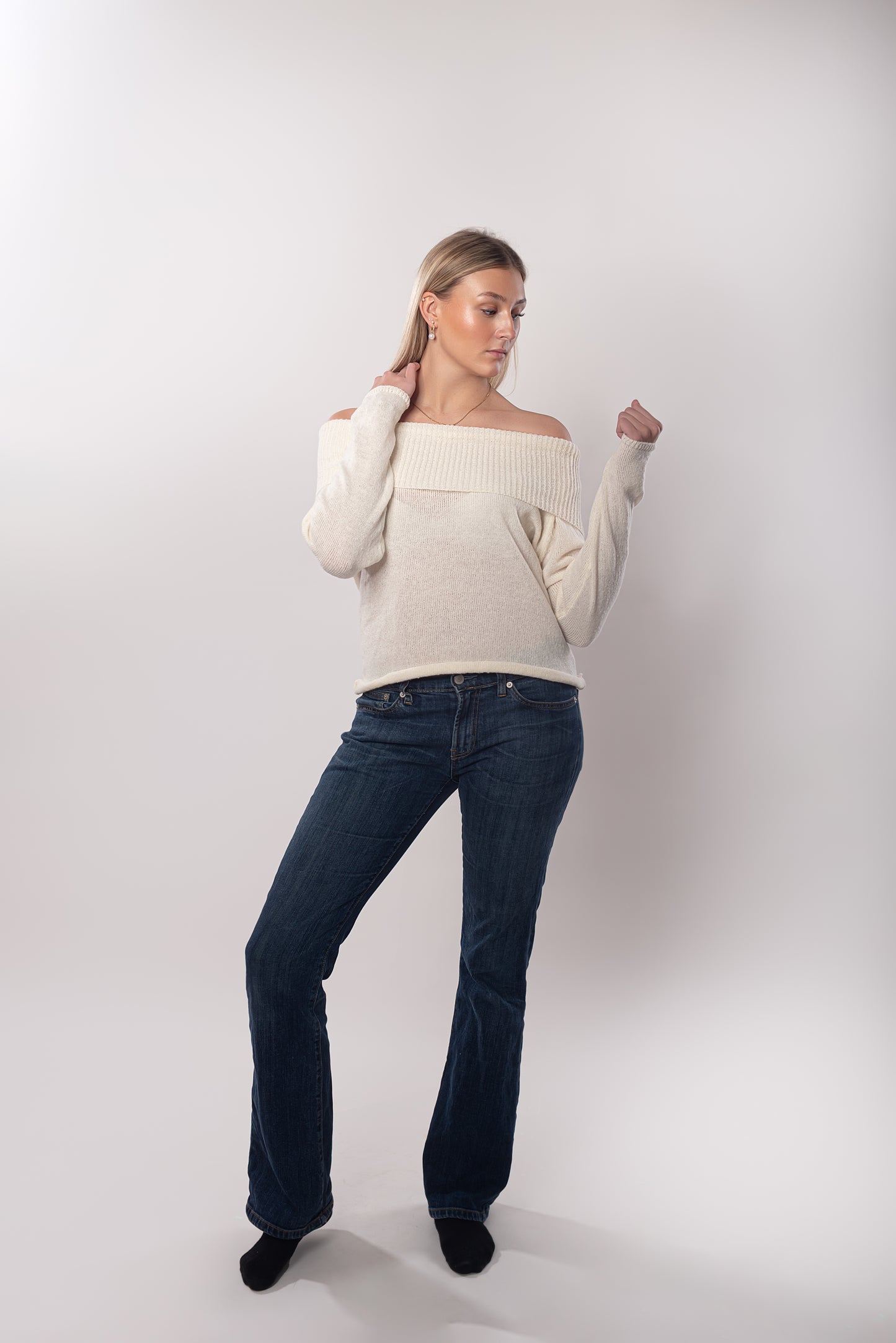 Safira knitted shirt - White -