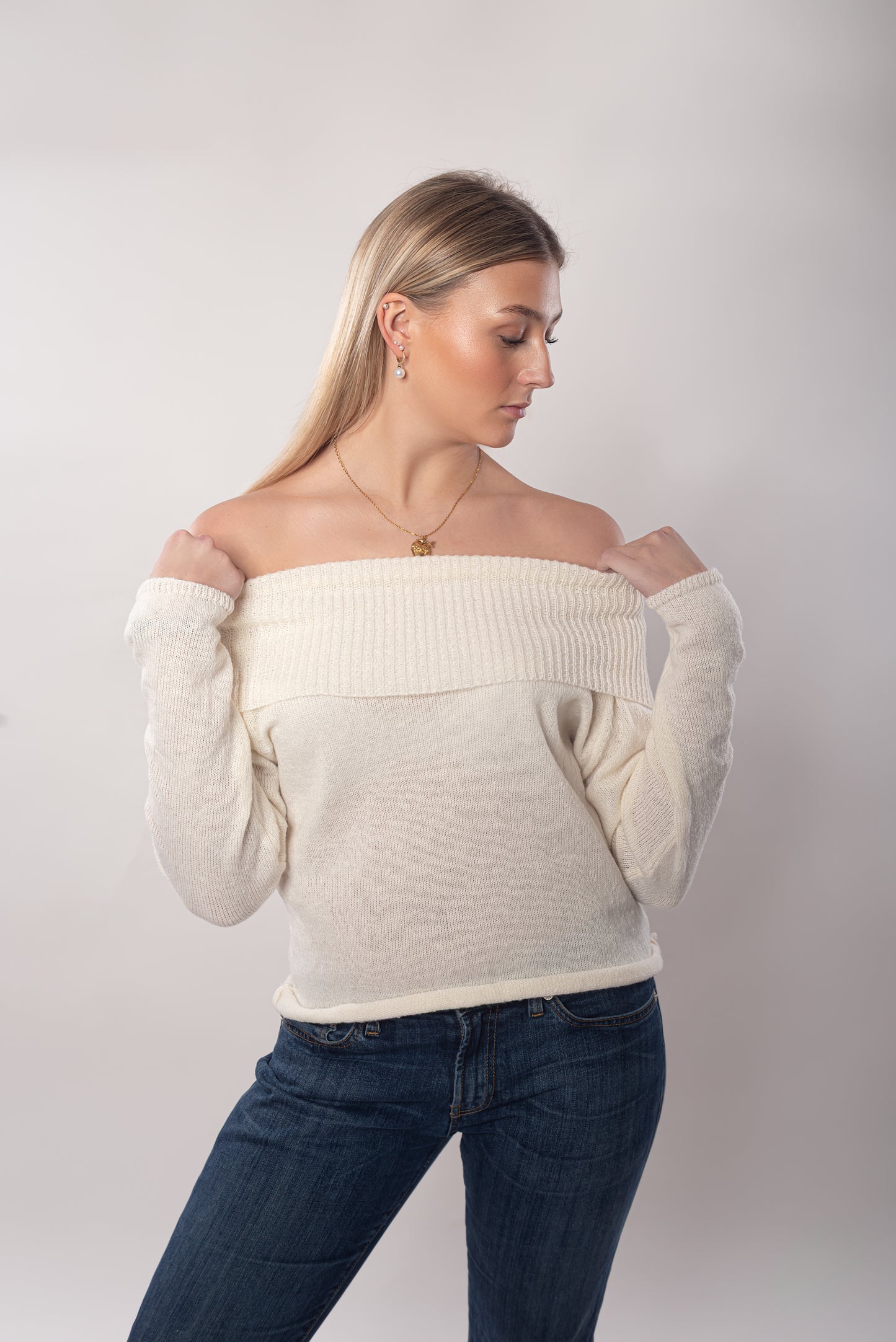 Safira knitted shirt - White -