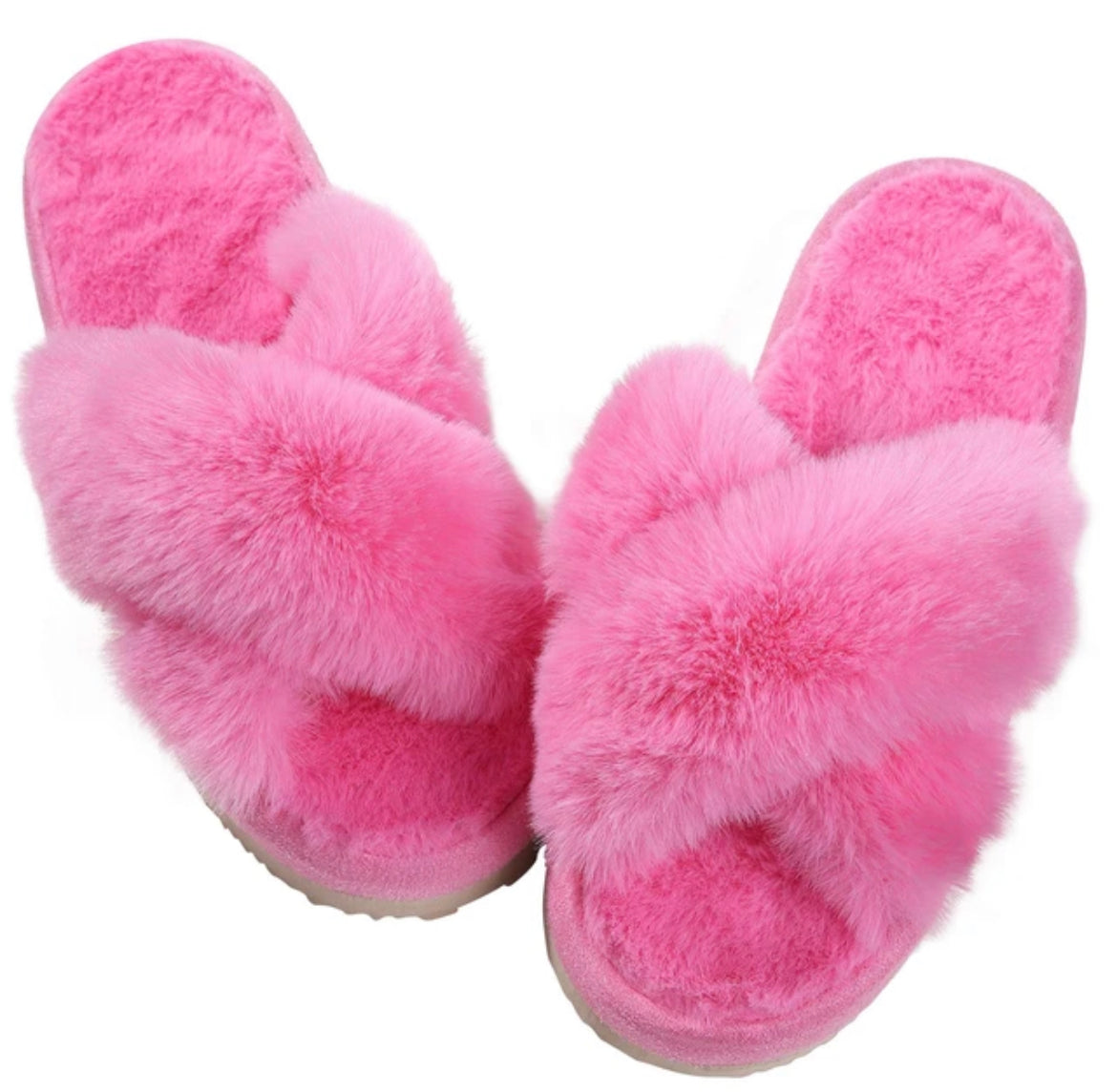 Fluffy slippers