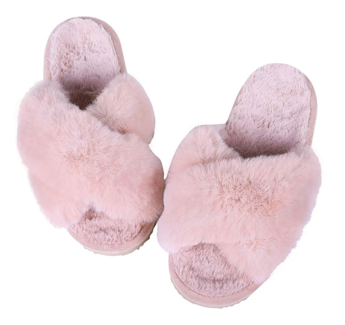 Fluffy slippers