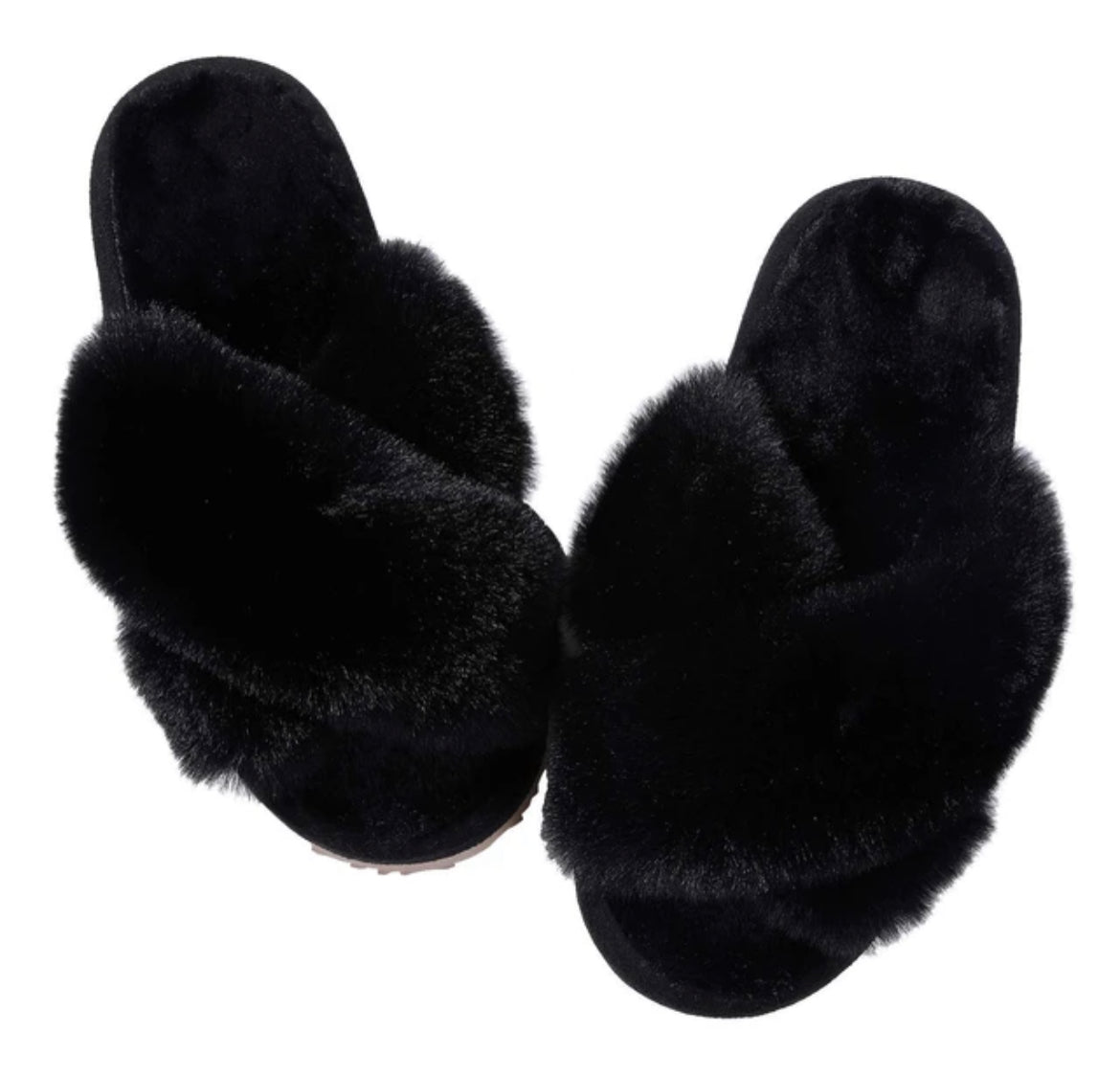 Fluffy slippers