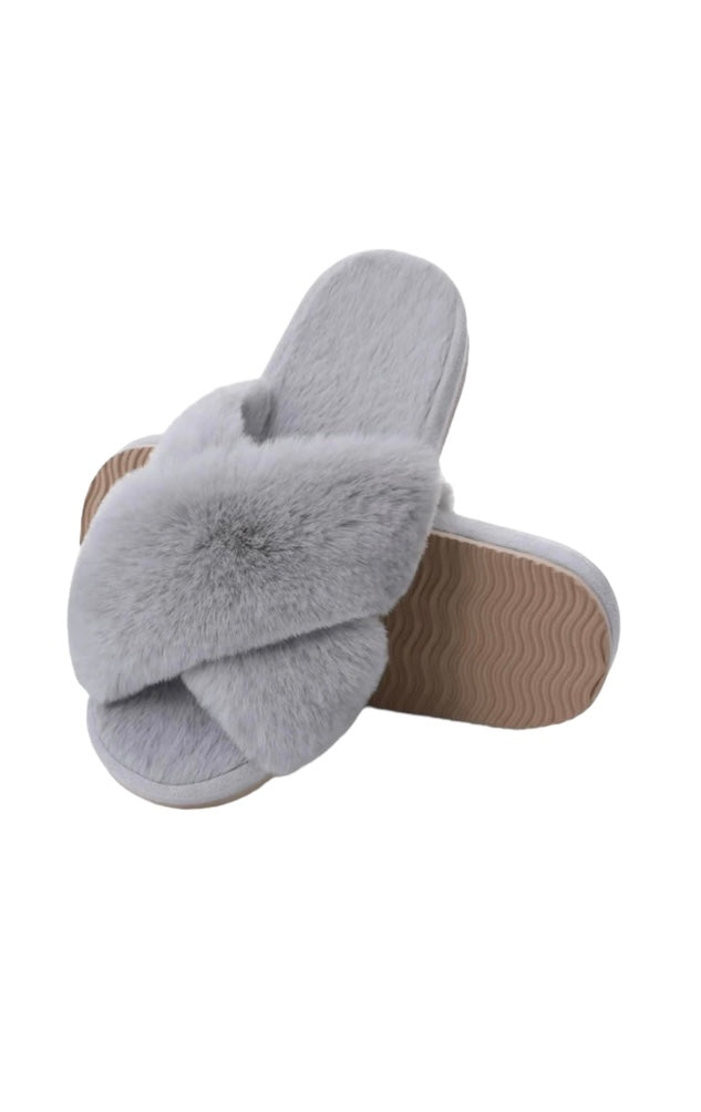 Fluffy slippers