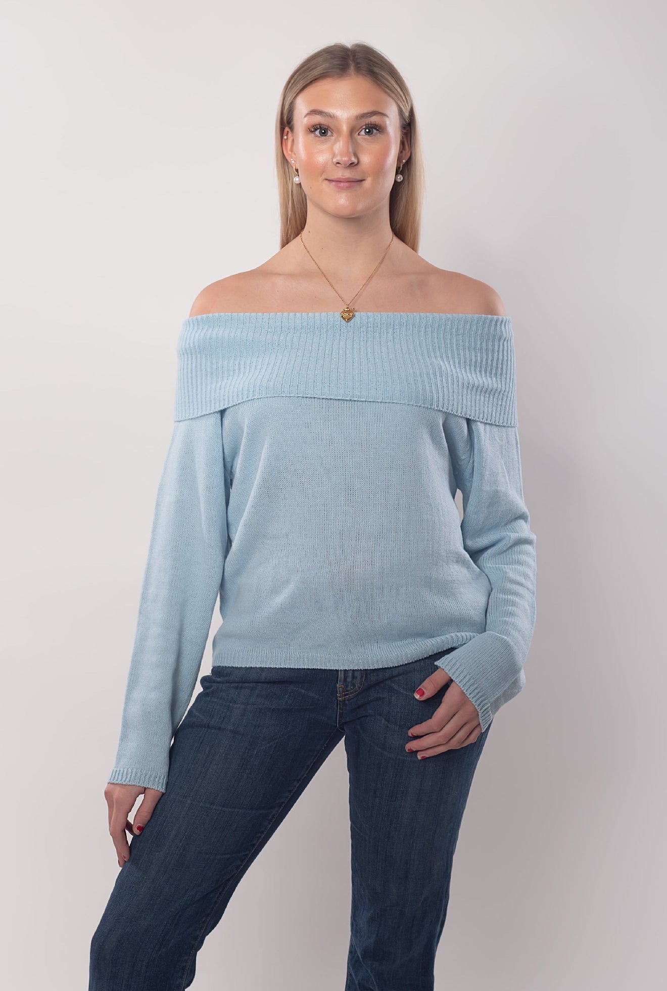 Safira knitted shirt -Blue -