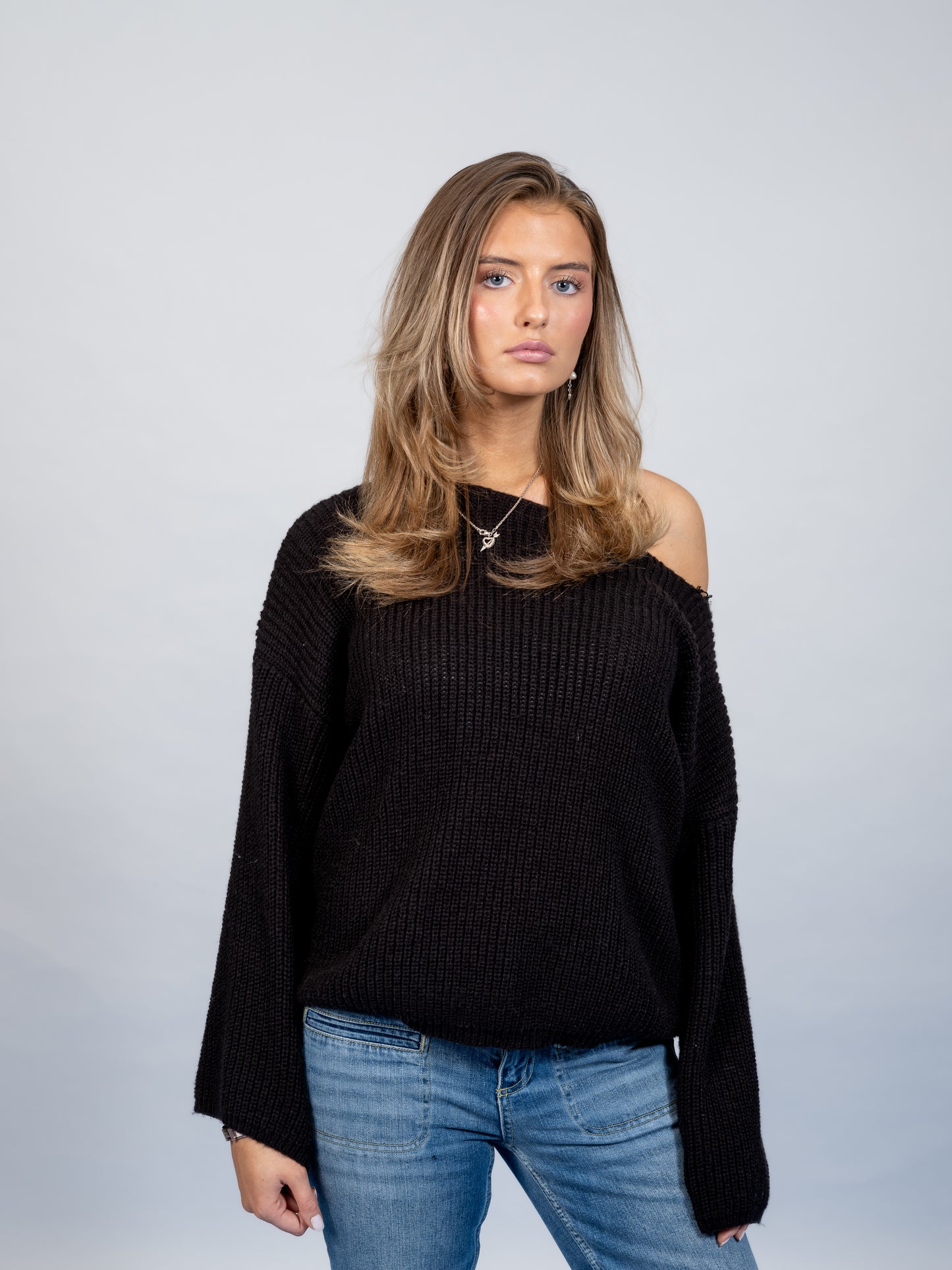 Linnea knitted shirt - Black -