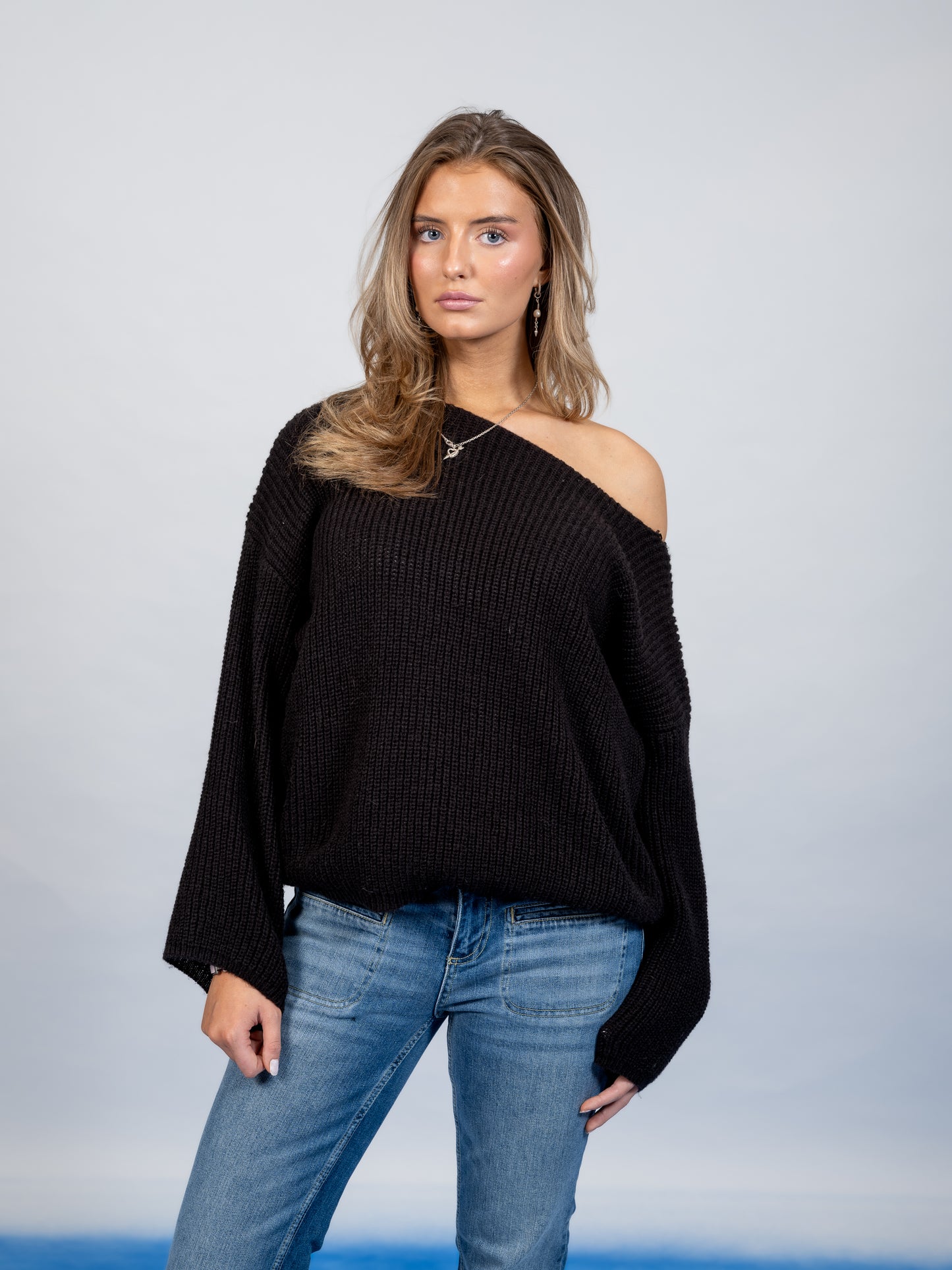 Linnea knitted shirt - Black -